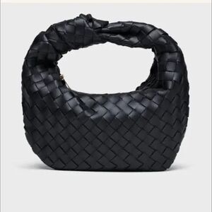 Urban Expressions Black Woven Hobo Bag